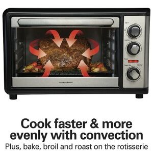 Hamilton Beach Countertop Oven. Convection, Rotisserie, Baking, Broil